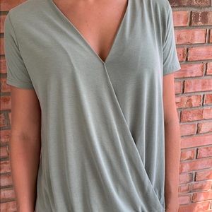 Olive green vneck